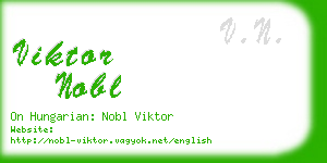 viktor nobl business card